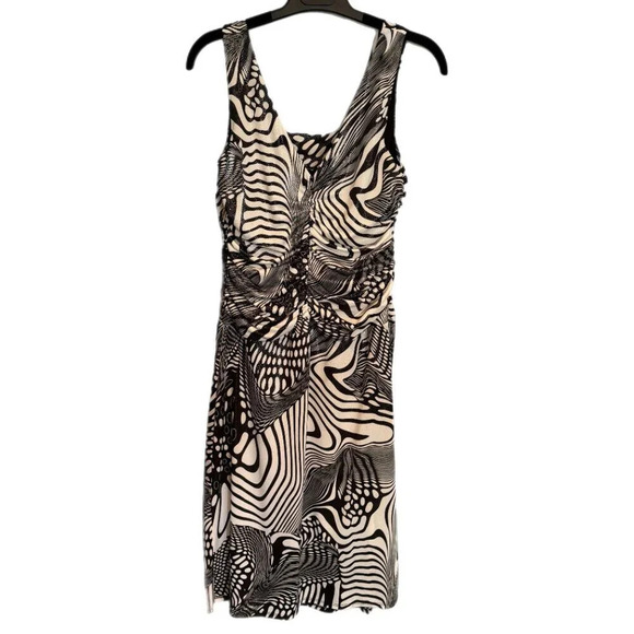 VTG Frank Lyman Dress Size 6 Funky Abstract Bold Psychedelic Artsy Y2K 90s Disco - Picture 2 of 12